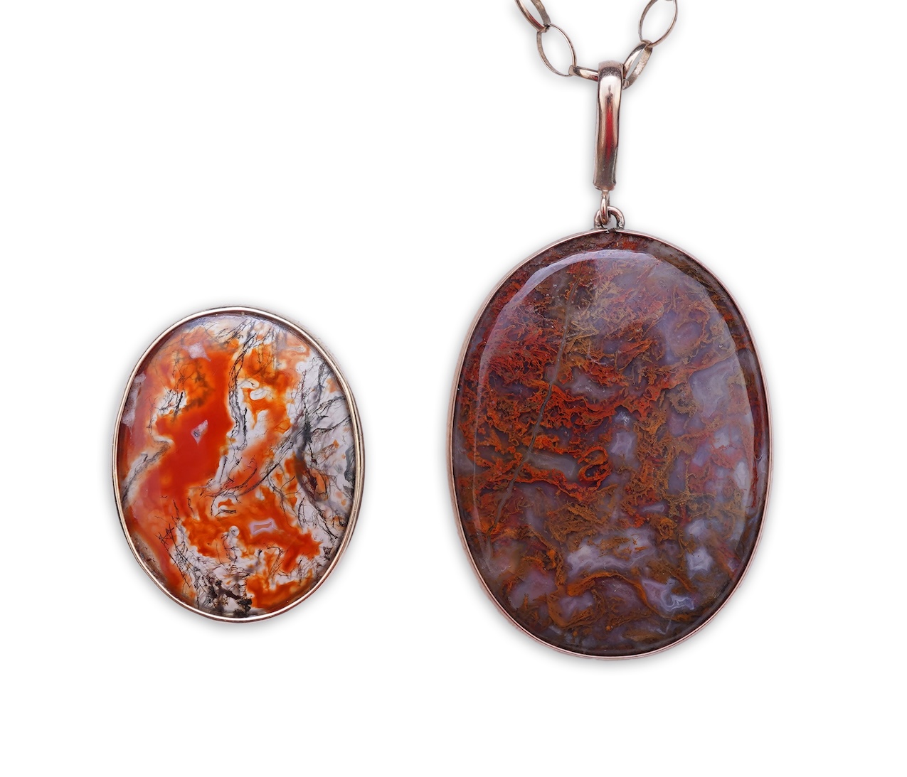 A jasper ring and pendant